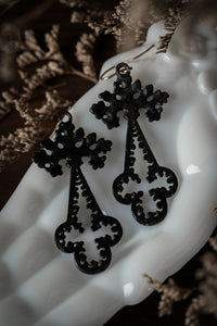 Georgian Geiss Berlin Iron Gothic Revival Earrings