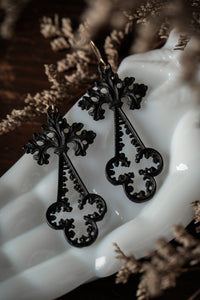 Georgian Geiss Berlin Iron Gothic Revival Earrings