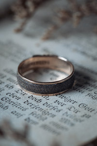 Victorian 10k Channel Set Woven Hair Ring