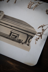 1930s Boyertown Burial Casket Company Salesman's Sample Coffin Photo