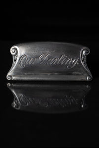 Edwardian Era Sargent and Co "Our Darling" Coffin Plate