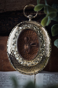 1840s Woven Hair Pendant with Daguerreotype