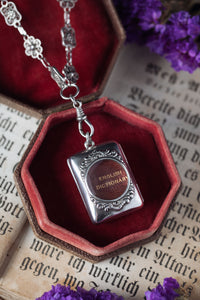 Victorian "Smallest Dictionary in the World" Novelty Necklace