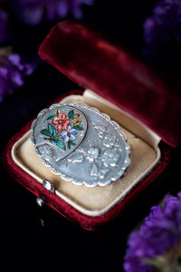 Victorian Sydenham Brothers Forget-Me-Not Sweetheart Brooch