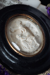Victorian Meerschaum Religious Relic Depicting the Pietà
