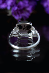 Art Deco Ostby & Barton Dendritic Agate Ring