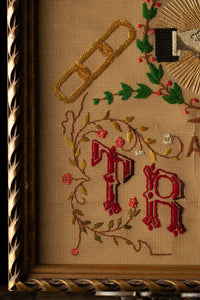 Victorian Odd Fellows Friendship, Love and Truth Punch Paper Embroidery