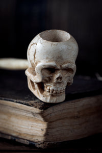 Victorian Memento Mori Skull Pipe