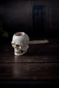 Victorian Memento Mori Skull Pipe