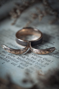 Victorian "Tillie" Hidden Hair Memorial Mourning Ring