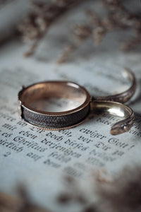 Victorian "Tillie" Hidden Hair Memorial Mourning Ring