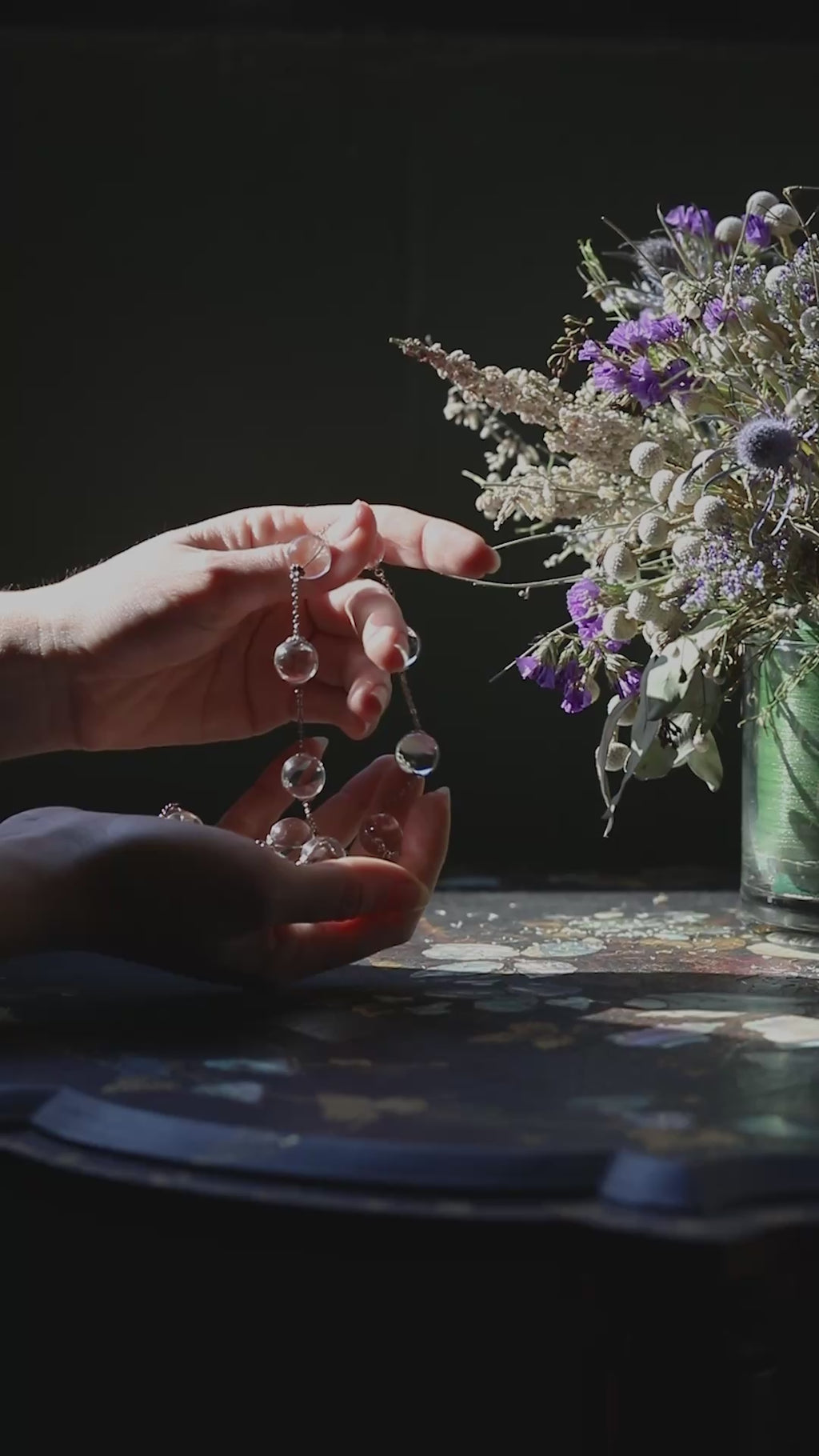 Art Deco Pools of Light Necklace