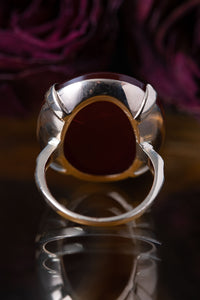 Early Victorian Doves of Pliny Carnelian Intaglio Conversion Ring