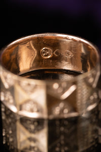 Victorian 14k Hand Chased Cigar Band Ring