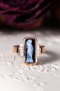 Ghostly Victorian Hardstone Cameo Ring