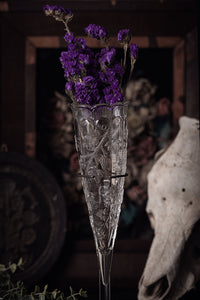 Late Victorian Beaded Grape Auto Vase