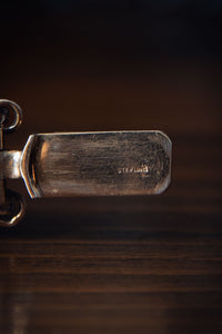 Art Nouveau Pressed Glass and Sterling Bacchus Bracelet