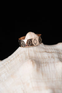 Late Victorian Hand Chased and Engraved Cigar Band Ring