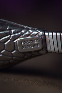 Forstner Sterling Double Coil Snake Bracelet