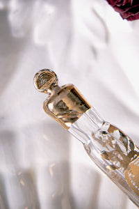 Clear Victorian "Tear Catcher" Throwaway Scent Bottle