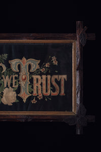 Victorian "In God We Trust" Motto Chromolithograph