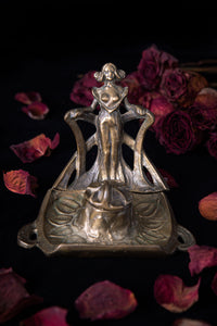 Art Nouveau Naughty Nymph Inkwell