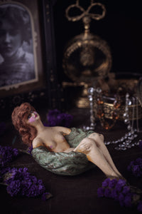 Naughty 1930s Nude Figure Chalkware Dish