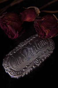 Late Victorian "Our Darling" Repoussé Coffin Plate