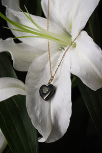 Victorian "Foolish Heart" Whitby Jet Necklace