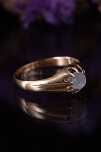 Victorian Belcher Set Moonstone Ring