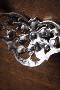 Art Deco Ornate Silver Marcasite Necklace