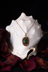Victorian Scarab Turtle Necklace