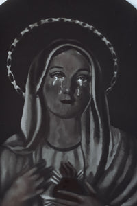 Immaculate Heart of Mary Glass Printing Plate
