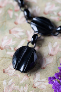 Victorian Whitby Jet Mourning Necklace