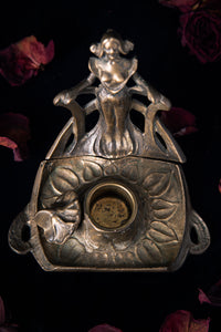 Art Nouveau Naughty Nymph Inkwell